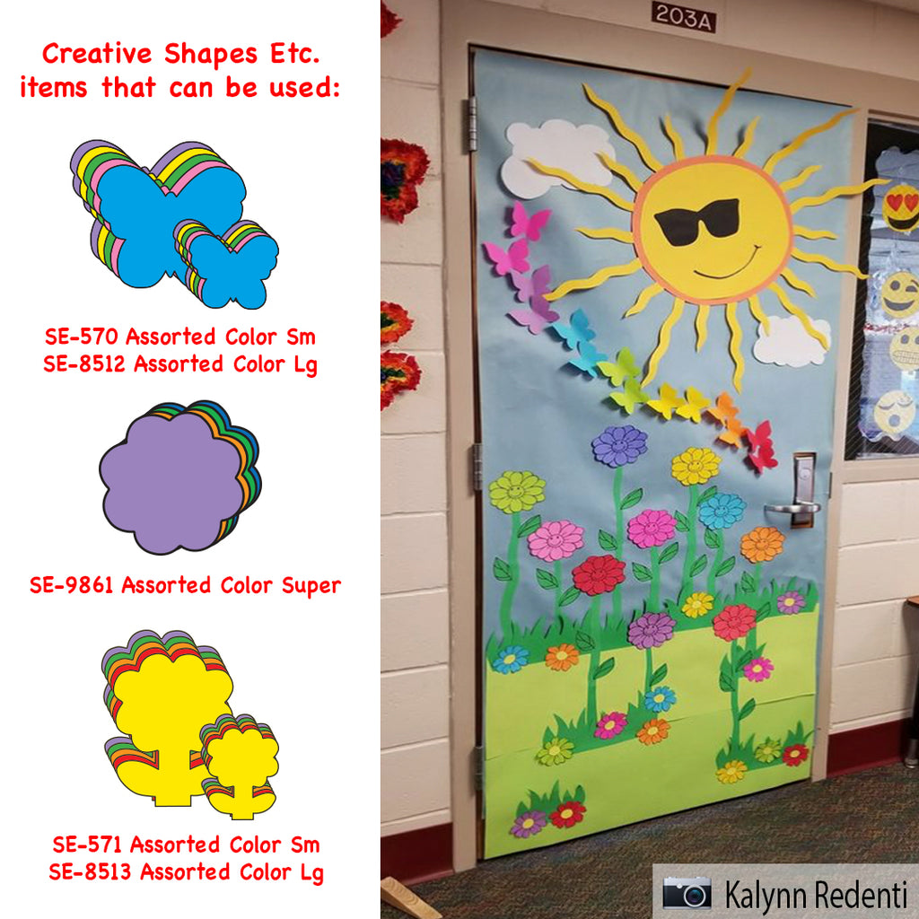 classroom door decorations spring