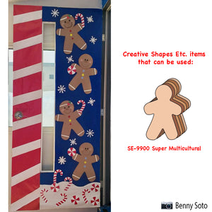 Create a fun Gingerbread Classroom Door for Celebrating the Holiday!