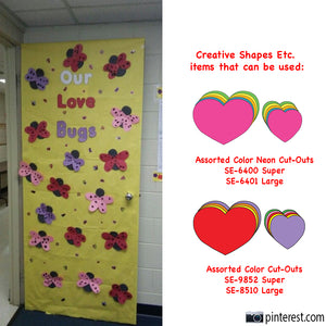 Heart Cut-Outs for Cute Valentine's Day Door Décor!