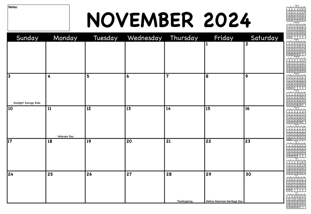 Academic Year Desk Calendar- Black & White with Previews Desk Calendar academic-year-desk-calendar-black-white-with-previews-desk-calendar