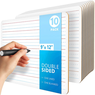 10 Pack Dry Erase Lapboards 9x12 inch for Students   Classroom