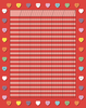 Vertical Incentive Chart - Red Heart - Creative Shapes Etc.