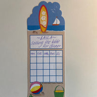 Personal Incentive Chart - Surf's Up - Creative Shapes Etc.