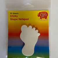 Sticky Shape Notepad - Foot - Creative Shapes Etc.