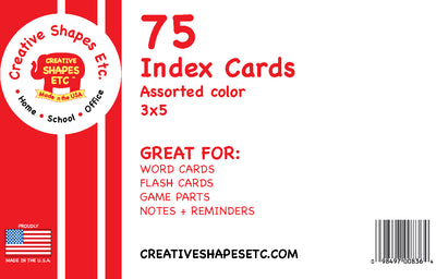 Blank Index Cards- 3