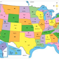 Labeled U.S. -Practice Maps - Creative Shapes Etc.
