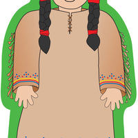 Large Notepad - Native American Girl - Creative Shapes Etc.
