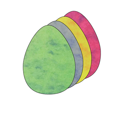 Egg Marble Assorted Color Creative Cut-Outs- 5.5