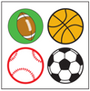 Incentive Stickers - Sports (Pack of 1728) - Creative Shapes Etc.