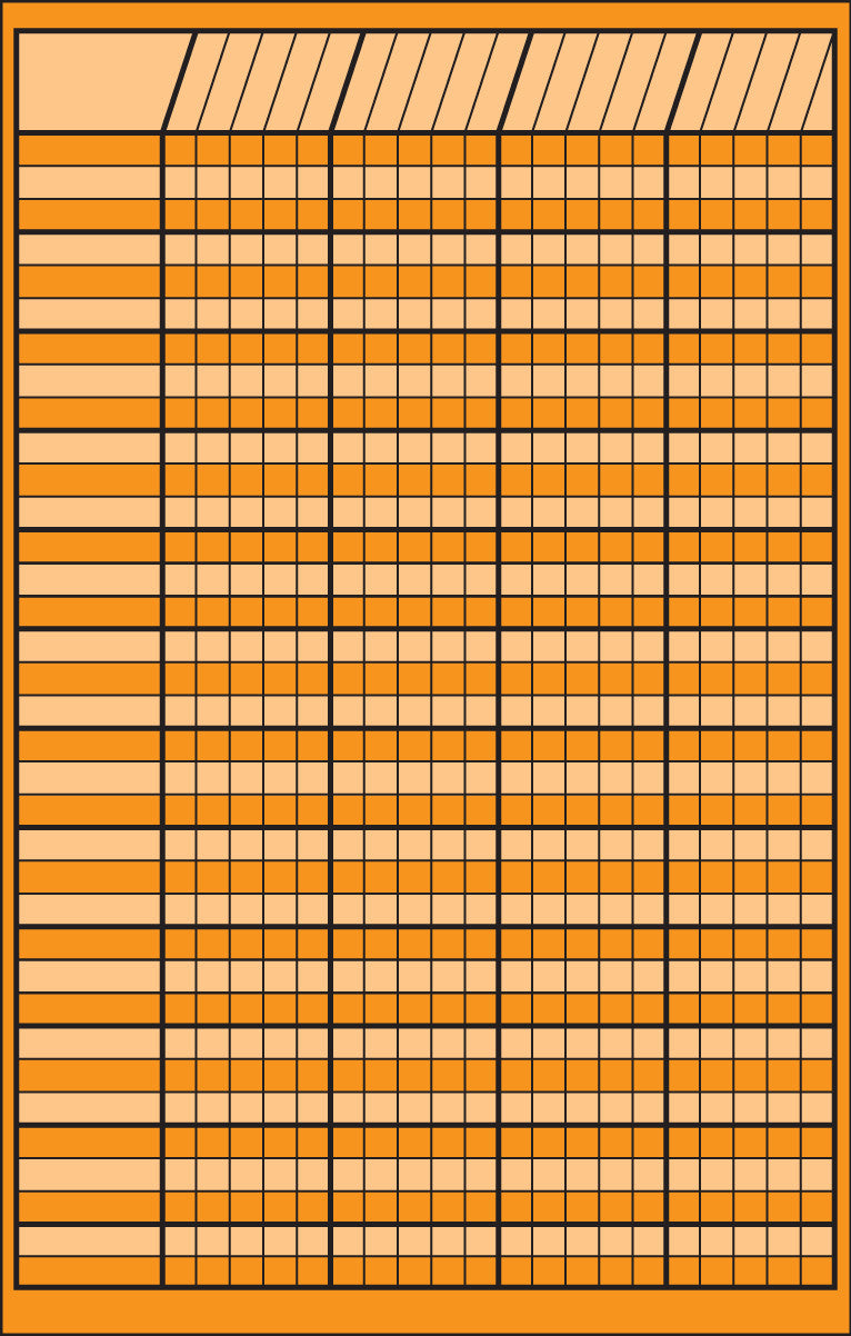 Small Incentive Chart - Orange - Creative Shapes Etc.