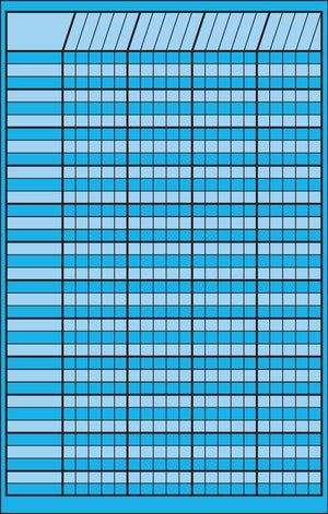 Small Incentive Chart - Blue - Creative Shapes Etc.