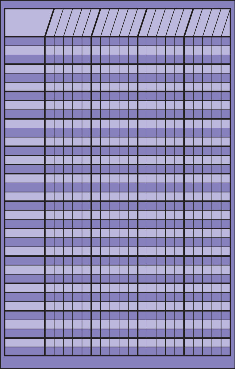 Small Incentive Chart - Lavender - Creative Shapes Etc.