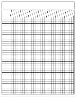 Vertical Chart - White - Creative Shapes Etc.