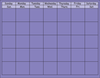 Horizontal Calendar - Lavender - Creative Shapes Etc.
