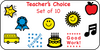 Incentive Stamp Set - Teacher's Choice - Creative Shapes Etc.