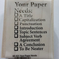 Teacher's Stamp - Your Paper Needs - Creative Shapes Etc.