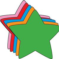 Small Assorted Color Creative Foam Cut-Outs - Star - Creative Shapes Etc.