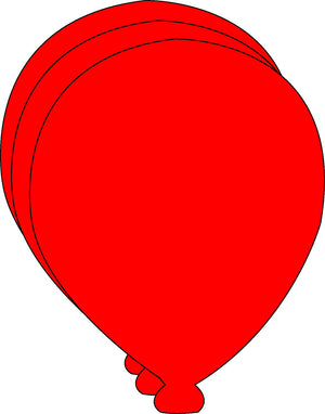 Large Single Color Cut-Out - Balloon - Creative Shapes Etc.
