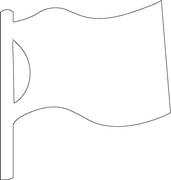 Sticky Shape Notepad - Flag - Creative Shapes Etc.