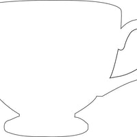 Sticky Shape Notepad - Tea Cup - Creative Shapes Etc.
