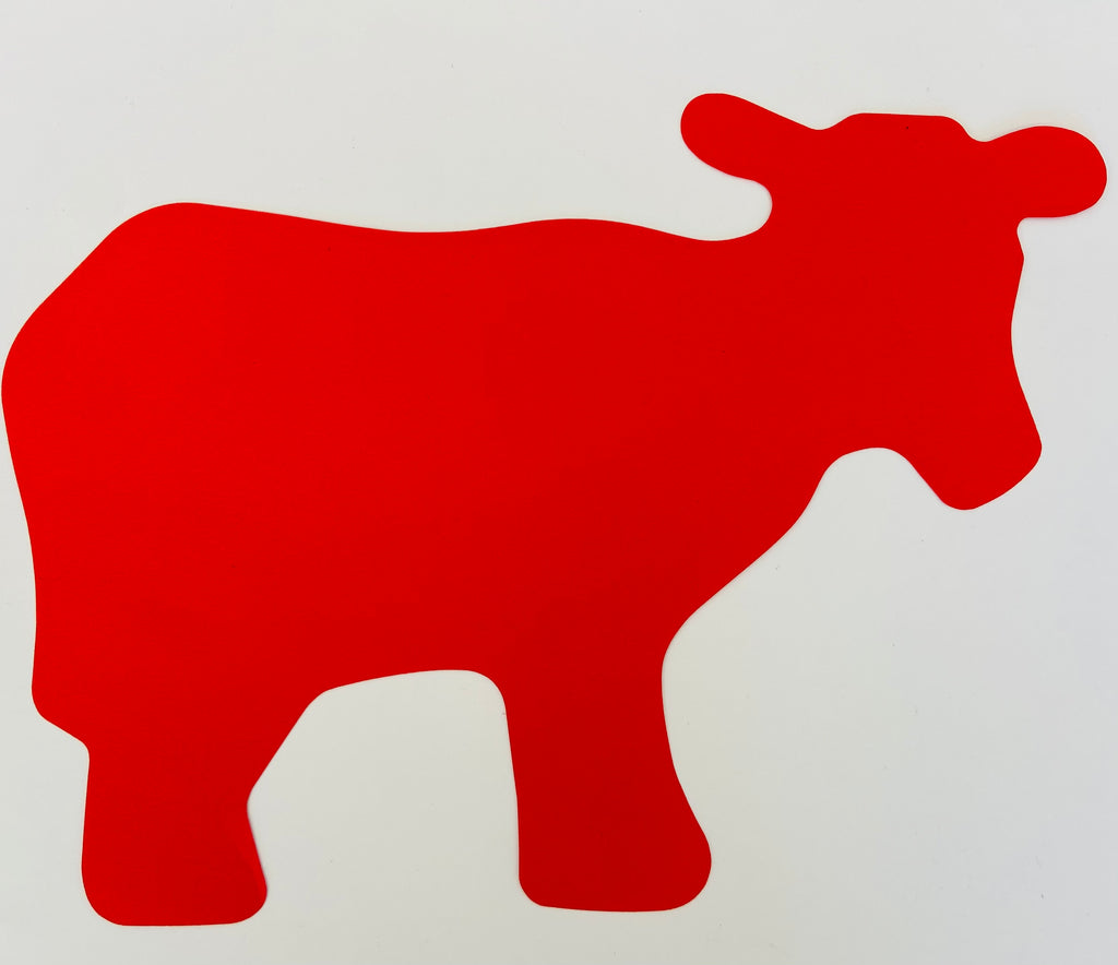 Cow Shaped Felt Animal Stickers