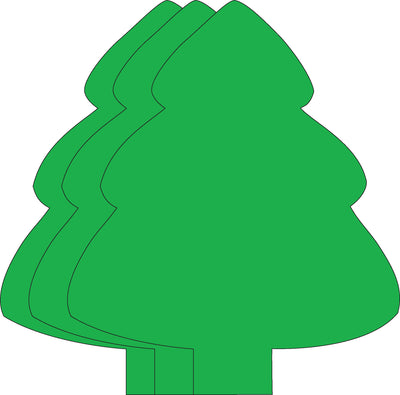Evergreen Tree Single Color Super Cut-Outs- 8” x 10” - Creative Shapes Etc.