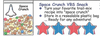 Star Tri-Color Creative Cut-Outs- 5.5" - Creative Shapes Etc.