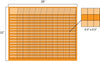 Horizontal Chart - Orange - Creative Shapes Etc.