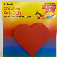 Small Single Color Cut-Out - Heart - Creative Shapes Etc.