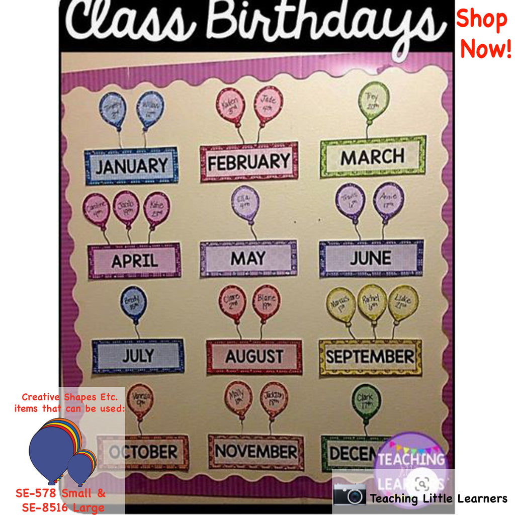 Balloon Birthday Bulletin Boards
