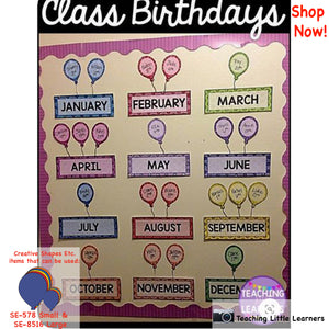 Balloon Birthday Bulletin Boards