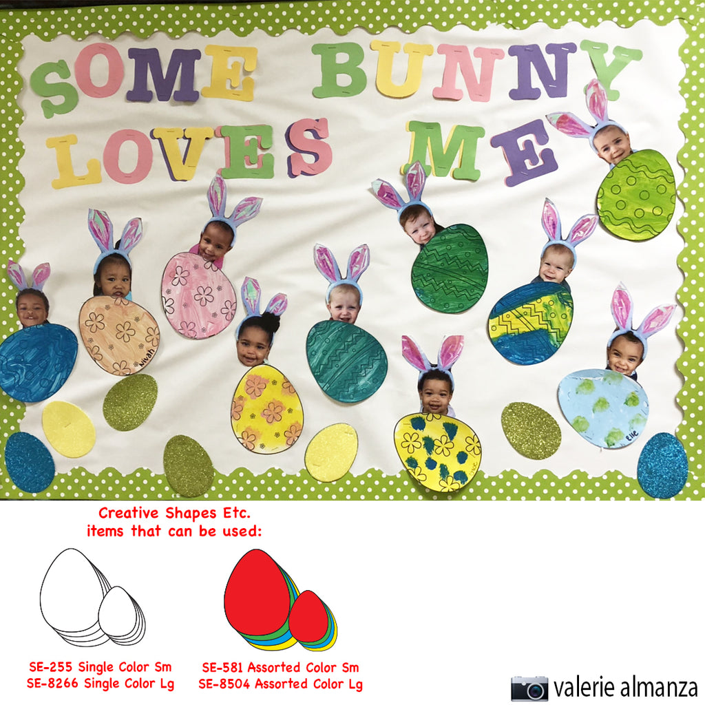 Create Cute Easter Bulletin Board Designs Using Egg Cut-Outs!