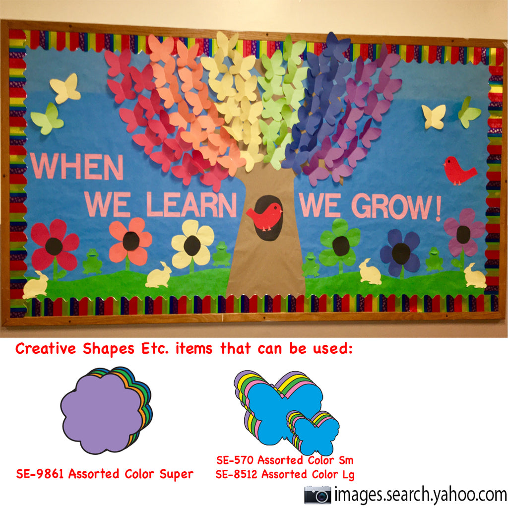 Design Creative Spring Themed Bulletin Boards with Butterfly and Flower Cut-Outs
