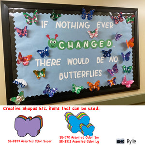 Demonstrate the Positive Aspects of Change Using Butterfly Cut-Outs