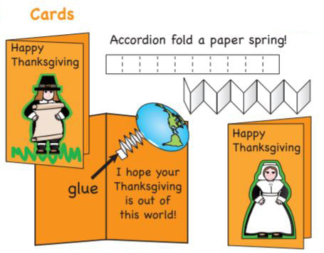Make fun Thanksgiving cards for friends and family