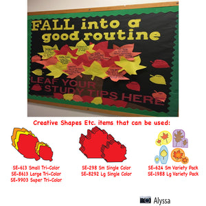 Teach good study habits with a cute Fall themed bulletin board!