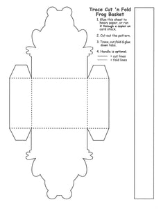 Trace Cut'N Fold Frog Basket