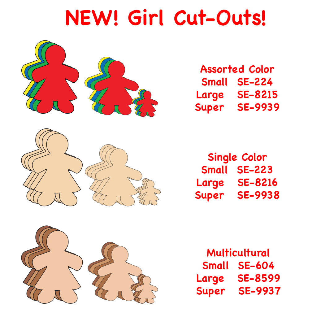 Check out our new Girl Cut-outs! Available Now!