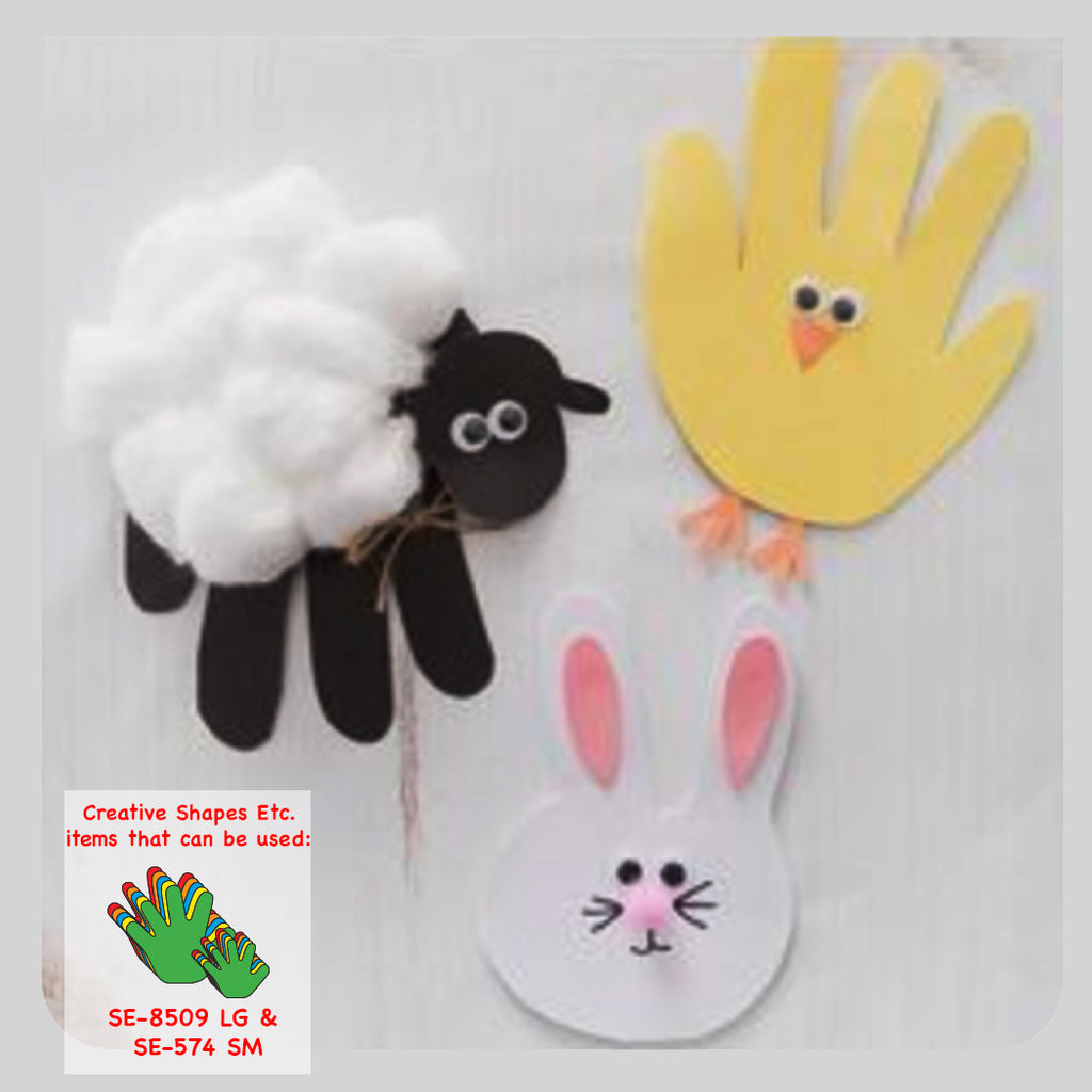 Hand Print Easter Cards