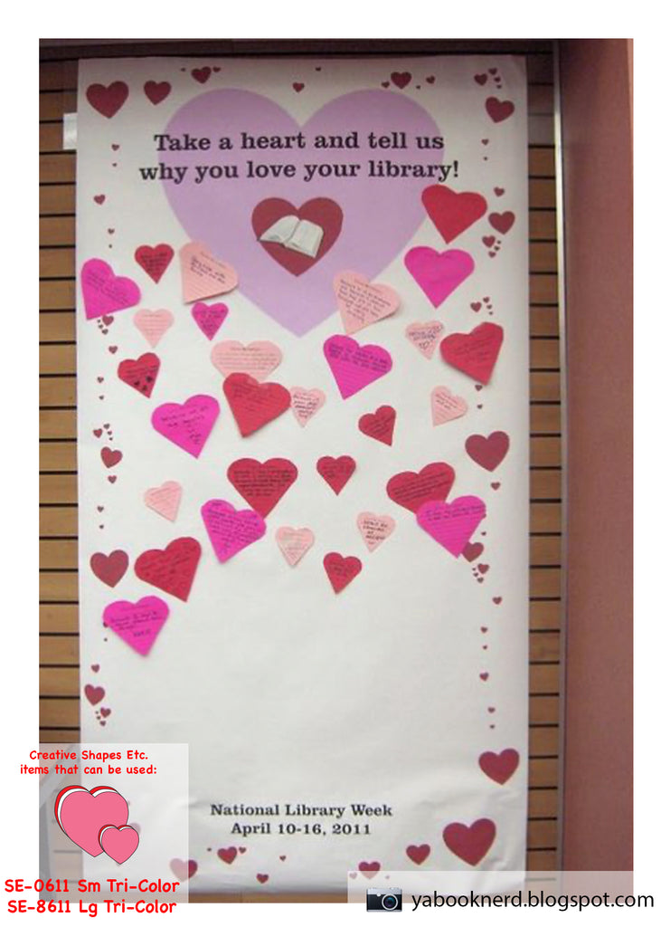Library Heart This Valentine's Day Create An Interactive Heart Display!