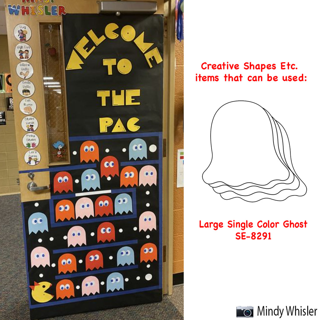 Easily bring that gaming vibe to your classroom with this classic game inspired door decoration!