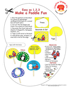Easy as 1, 2, 3 - Make a Paddle Fan