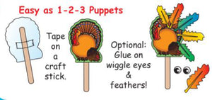Create Turkey Puppets