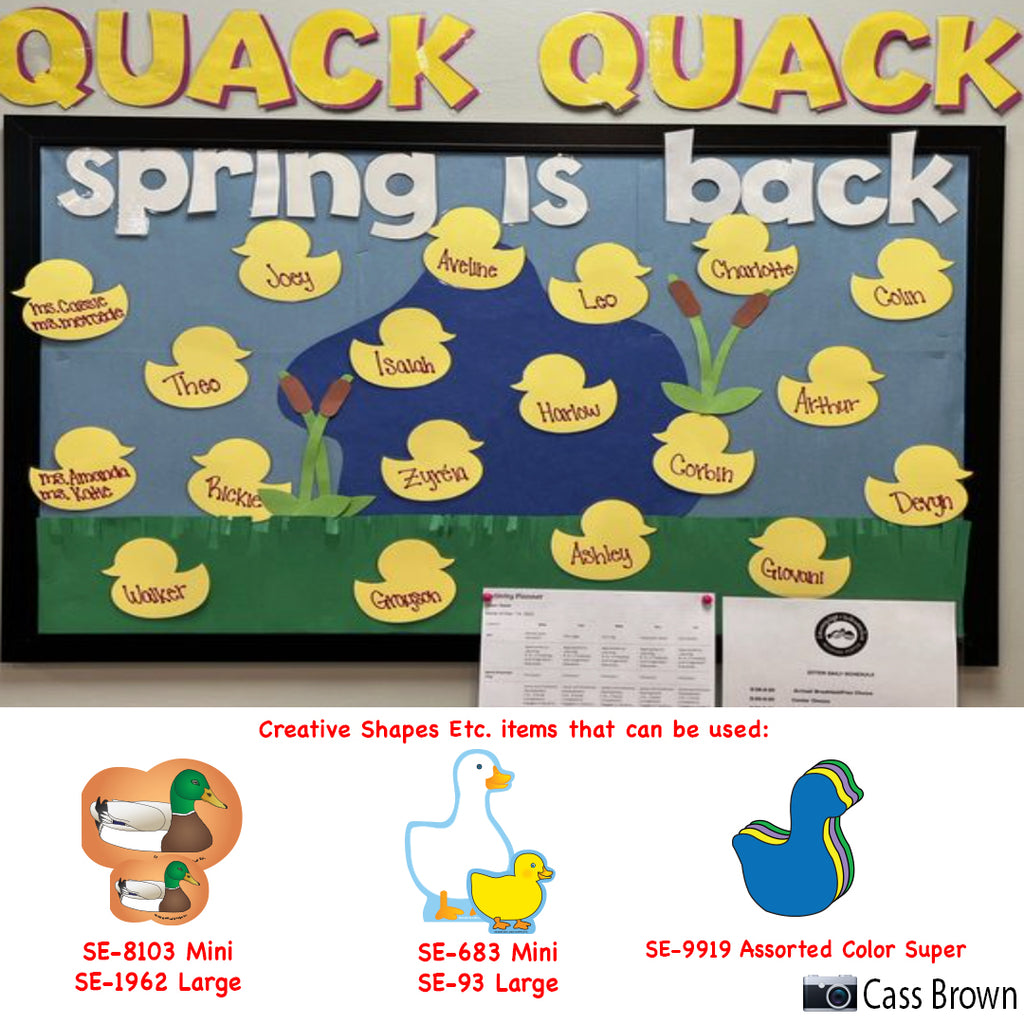 Creating Spring Bulletin Board Designs is Easy with Creative Shapes Etc.!