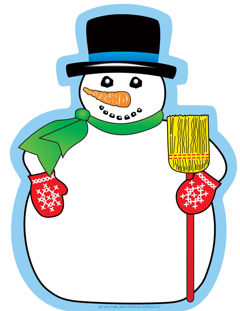 Add a touch of Winter Wonderland to your crafts and learning with our Snowman Notepad!