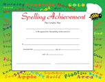 Spelling Achievement Certificates