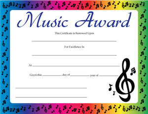 Recognize Students for their Musical Accomplishments with our New Recognition Certificates!