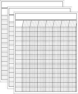 New! Vertical White Laminated Incentive Charts are available now!