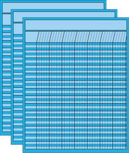 Multi Use Vertical Blue Laminated Incentive Charts are available now!