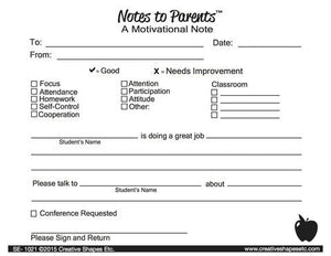 Notes to Parents